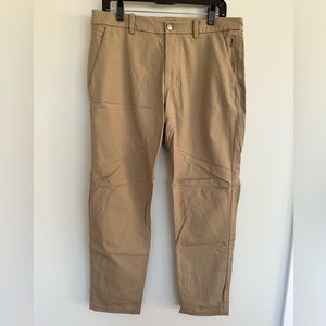 Lululemon Men’s ABC Pant Original - Beige Tan Khaki - Waist 32 - Length 31